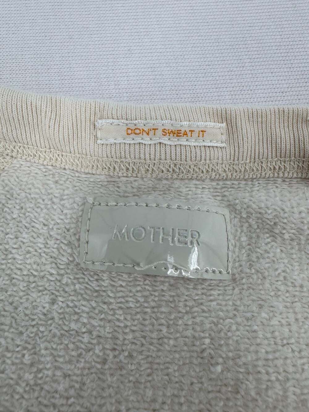 MOTHER Don't Step On The Wildflowers Graphic Sweatshirt Off White - Picture 6 of 10